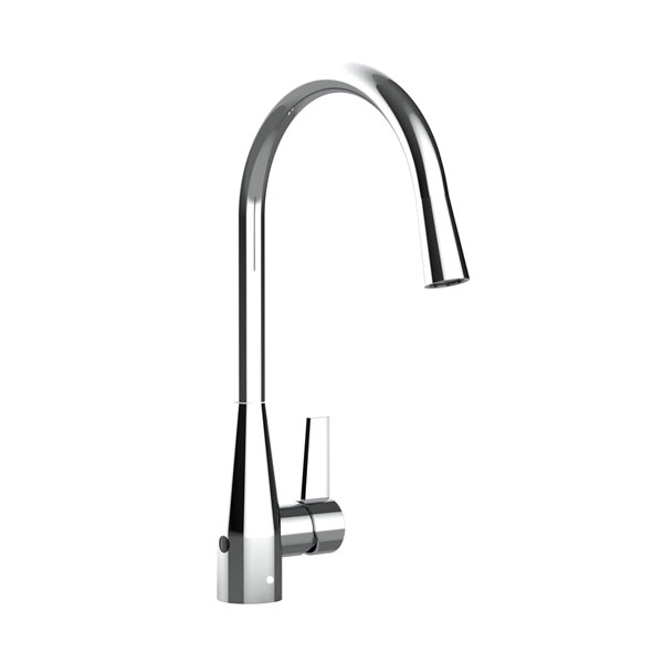 Memo Sia Sensor Gooseneck Sink Mixer Tap Dual Function Right Hand Lever Chrome 4 Star
