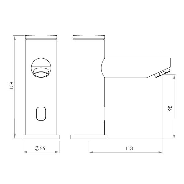 autoflo product basin sensor pillar std specs