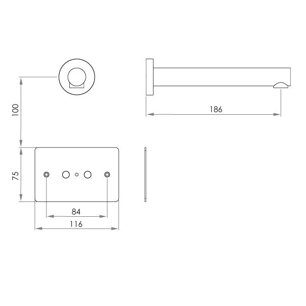 autoflo product wall sensor aa2 mounted specs