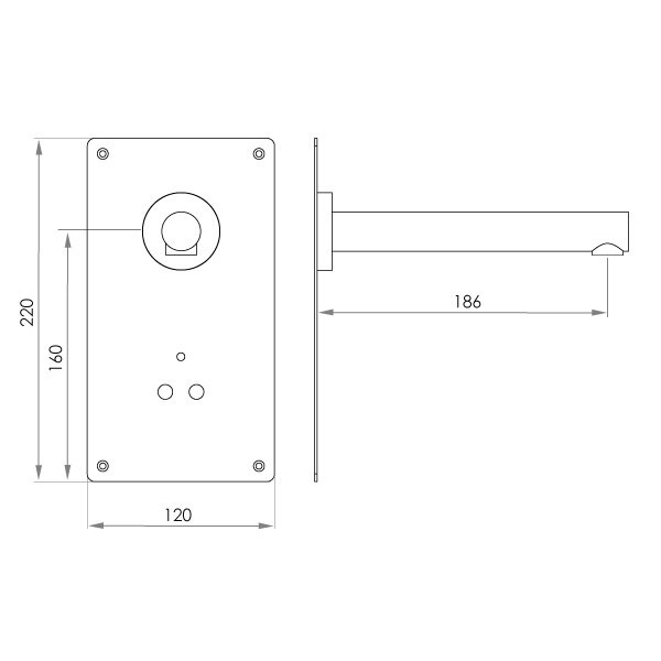 autoflo product wall sensor aa2 large mounted specs